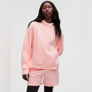Lululemon Scuba Oversized Side-Slit Hoodie in Strawberry Milkshake